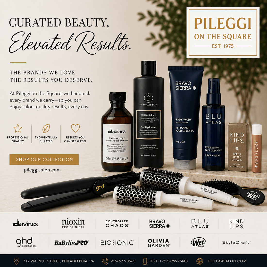 Discover the Brands We Love at Pileggi on the Square - Pileggi on the Square Salon Powered by Gatto Salon Group