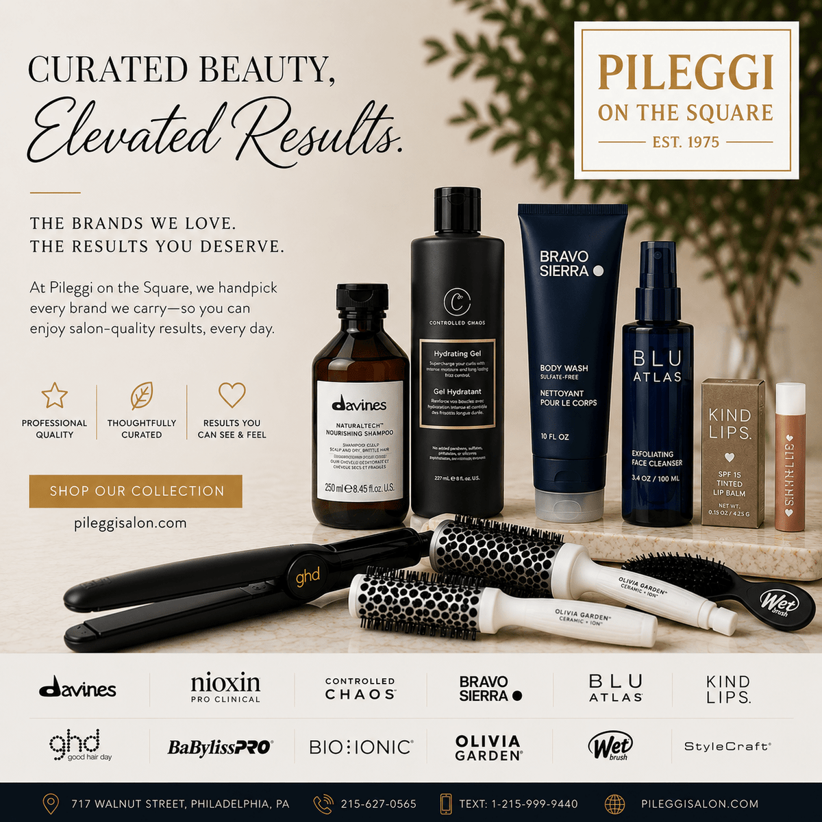 Discover the Brands We Love at Pileggi on the Square - Pileggi on the Square Salon Powered by Gatto Salon Group