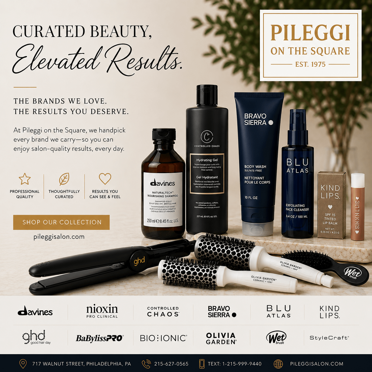 Discover the Brands We Love at Pileggi on the Square - Pileggi on the Square Salon Powered by Gatto Salon Group