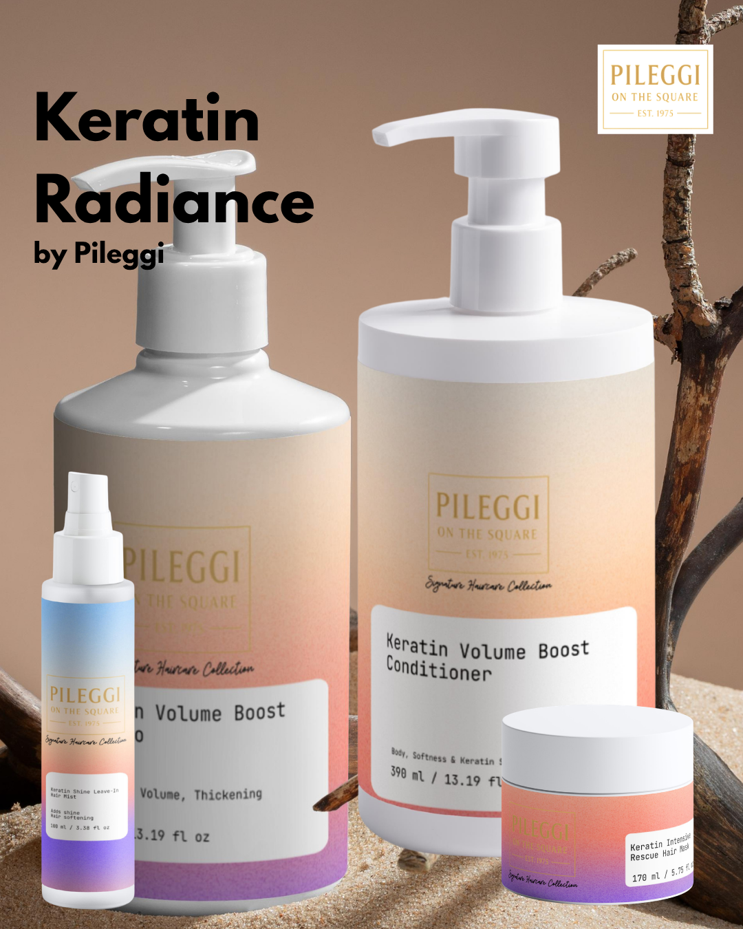 Keratin Radiance Products for Luscious Hair and Ultimate Shine - Pileggi on the Square Salon