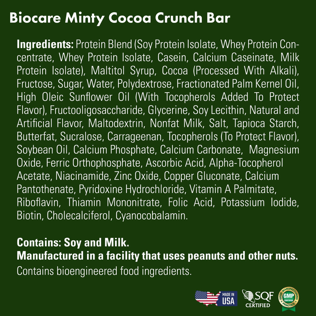 15G Protein Minty Cocoa Crunch Bar - Pileggi on the Square Salon Powered by Gatto Salon Group