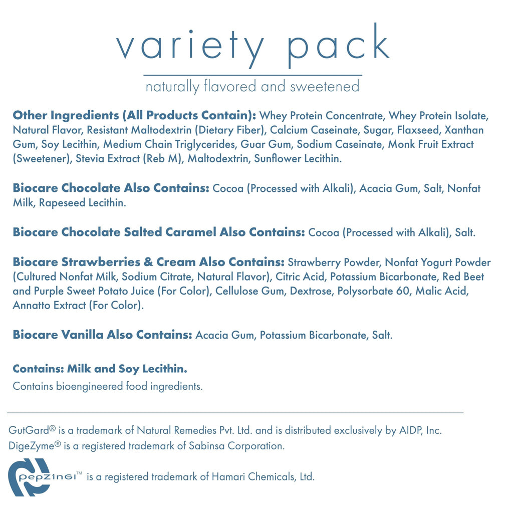 30G Protein Beverage Variety Pack (7 - Count) - Pileggi on the Square Salon Powered by Gatto Salon Group
