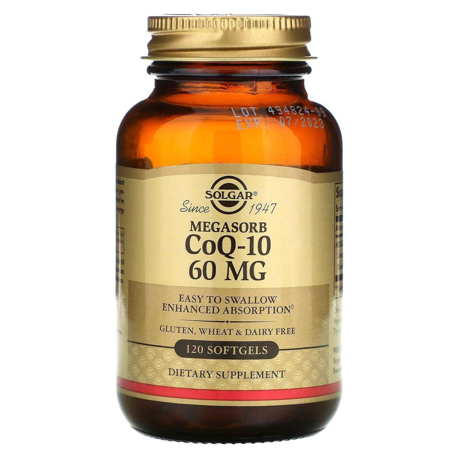 Solgar Megasorb CoQ-10 60mg 120 Softgels