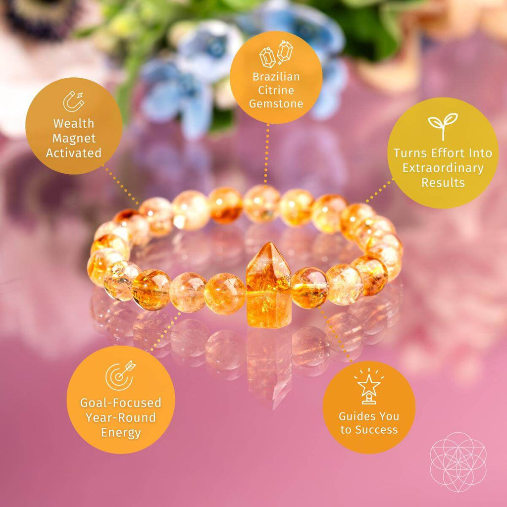 365 Days of Brilliance - Citrine Bracelet - Pileggi on the Square Salon Powered by Gatto Salon Group