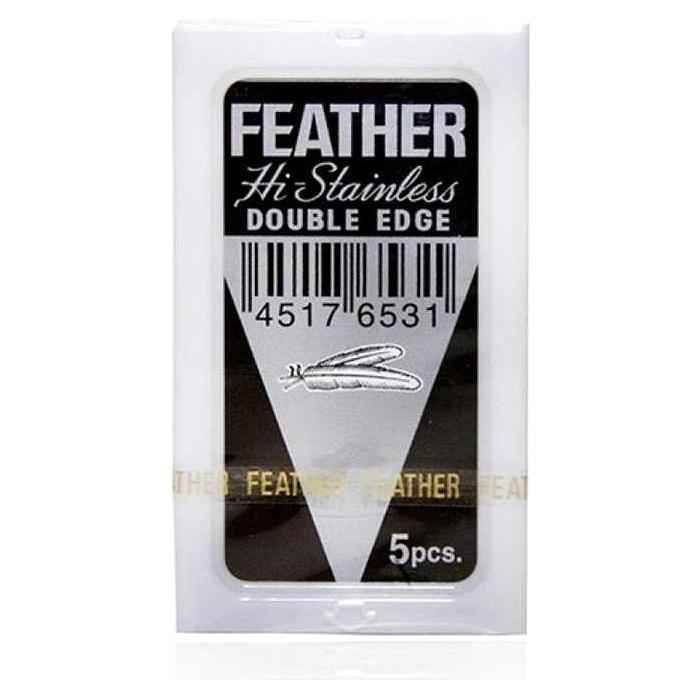 Feather Hi-Stainless Double Edge Razor Blades - 5pcs.