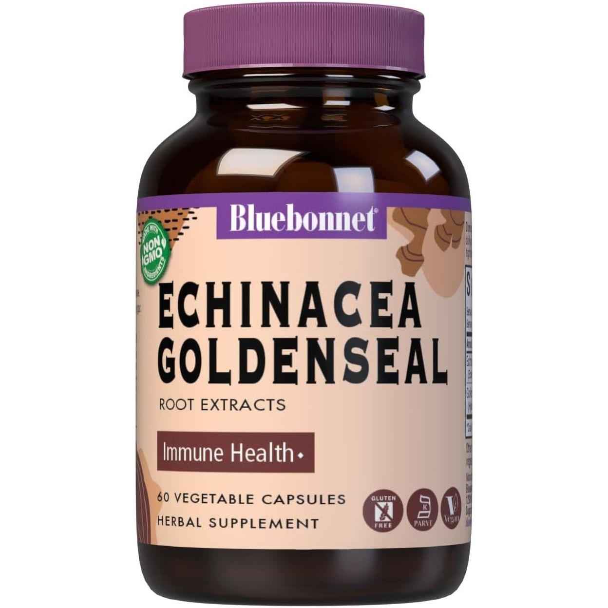 Bluebonnet?s Standardized Echinacea Root Extrac  200 mg, 60 Vegetable Capsules