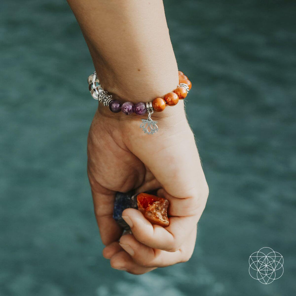 7 Chakra Bracelet and Stones Set - Pileggi on the Square Salon Powered by Gatto Salon Group