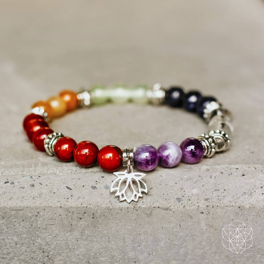 7 Chakra Bracelet and Stones Set - Pileggi on the Square Salon Powered by Gatto Salon Group
