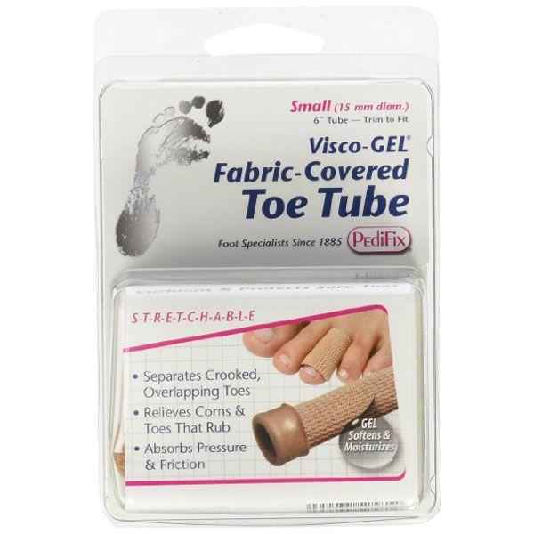 PediFix Visco-Gel Fabric-Covered Toe Tube small