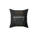 Best of Style Award Pillow — 'Pileggi on the Square' Decorative Throw Pillow