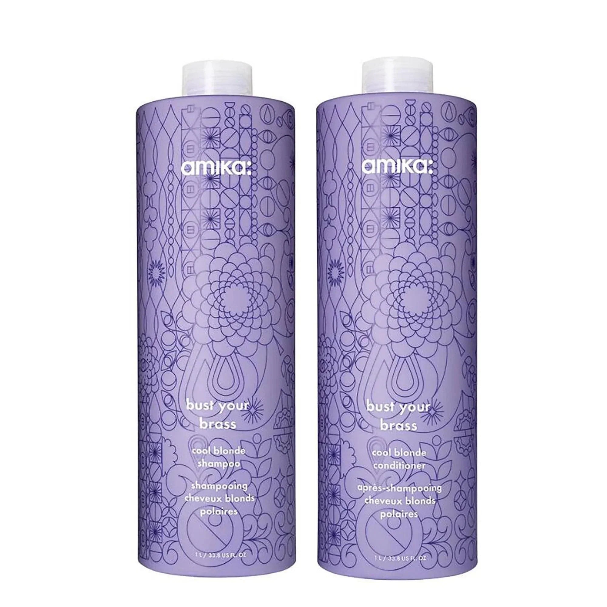Amika Bust Your Brass Cool Blonde Strength Repair Shampoo