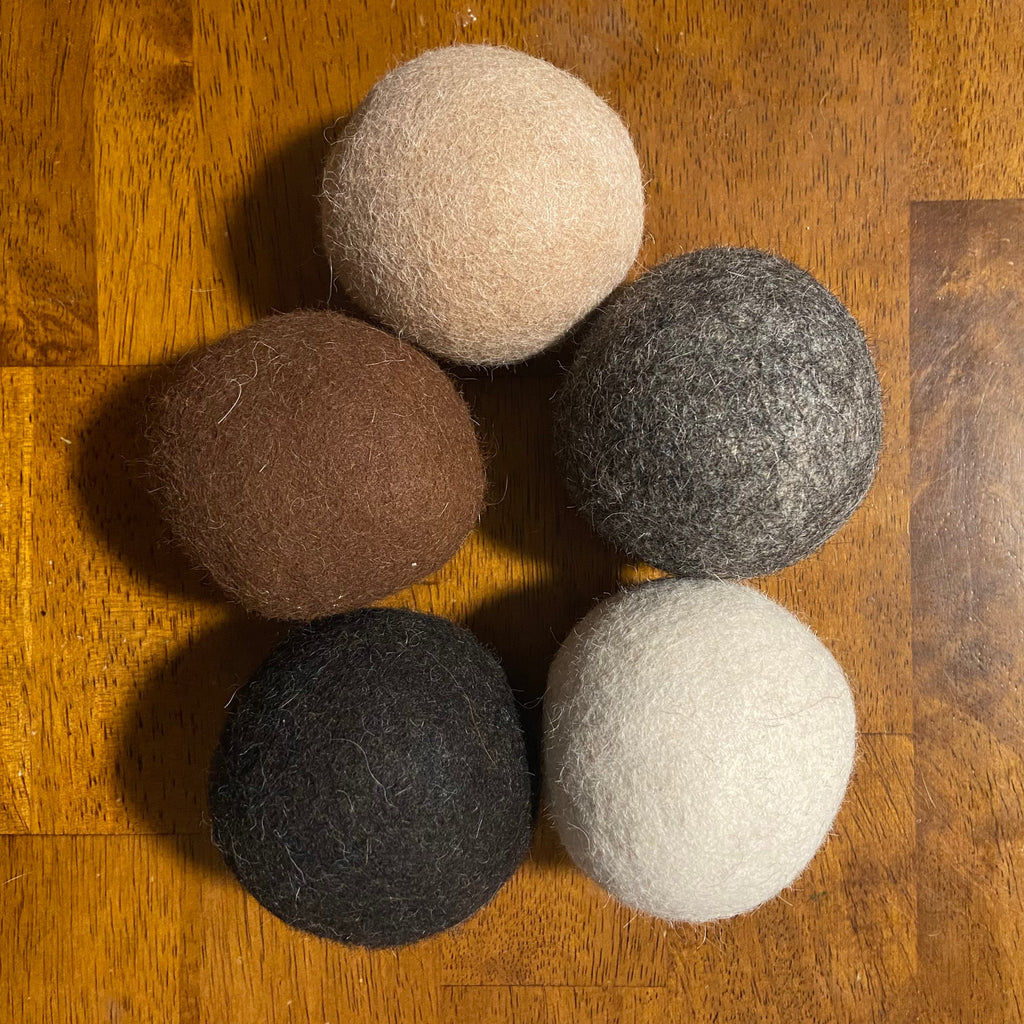 Locally Sourced Alpaca Wool Dryer Balls (Pack of 3)