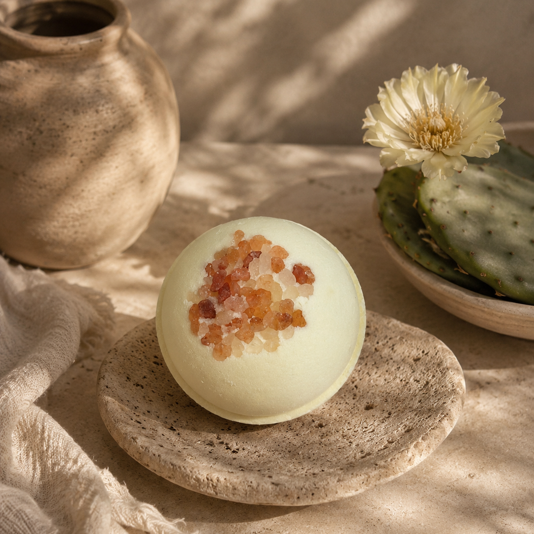 Sea Salt + Cactus Flower - Hemp Infused Bath Bomb