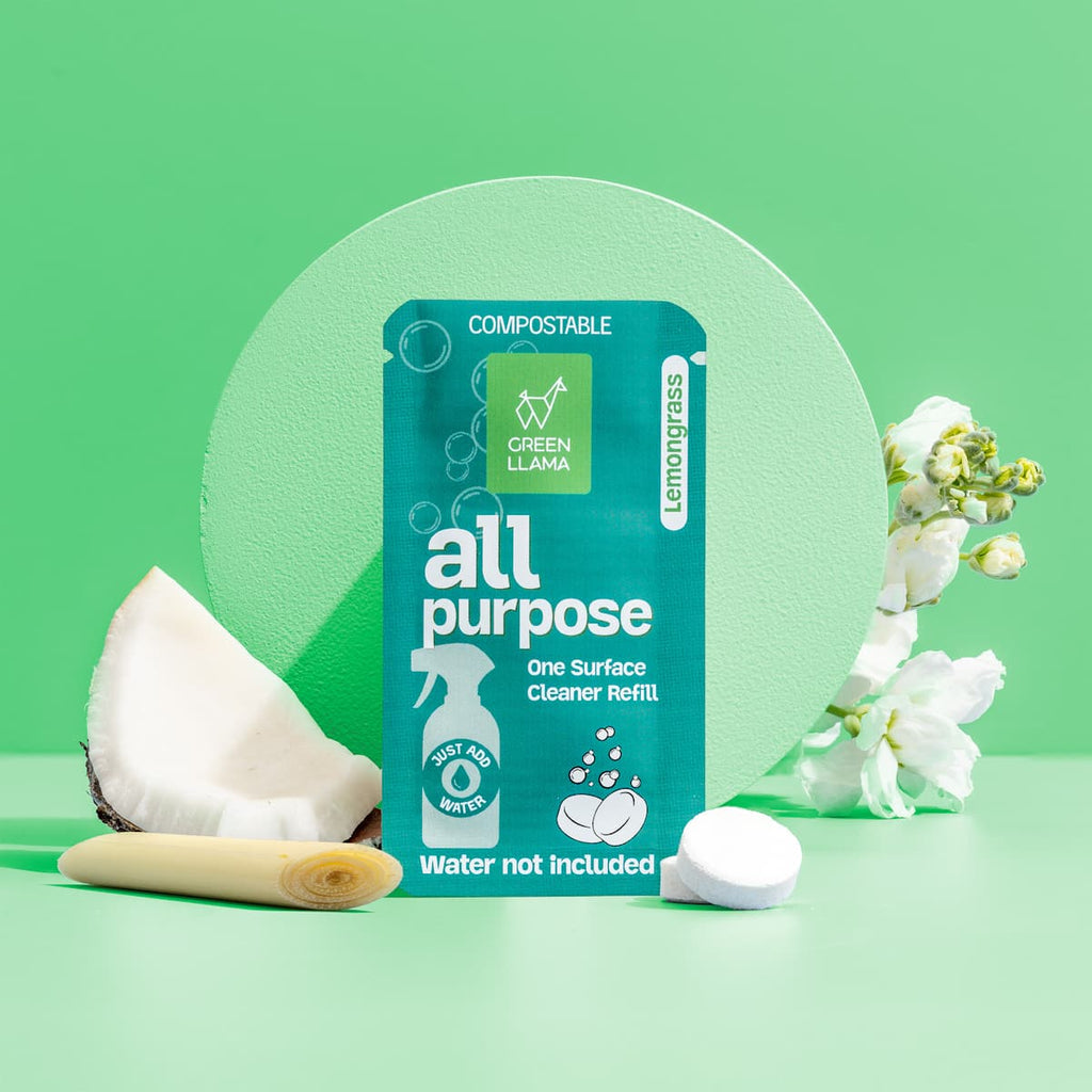 All - Purpose Spray Glass Bottle Cleaning Kit with Lemongrass Essential Oil & Sleeve - Pileggi on the Square Salon Powered by Gatto Salon Group