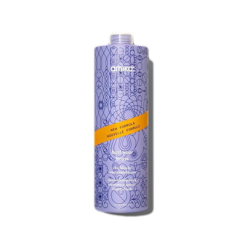 Amika Bust Your Brass Cool Blonde Strength Repair Conditioner - Pileggi on the Square Salon Powered by Gatto Salon Group