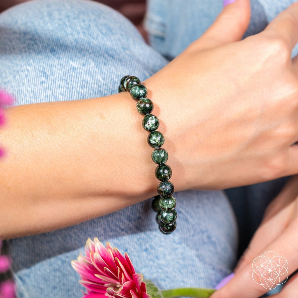 Angel Energy – Rare Seraphinite Bracelet of Transformation - Pileggi on the Square Salon Powered by Gatto Salon Group