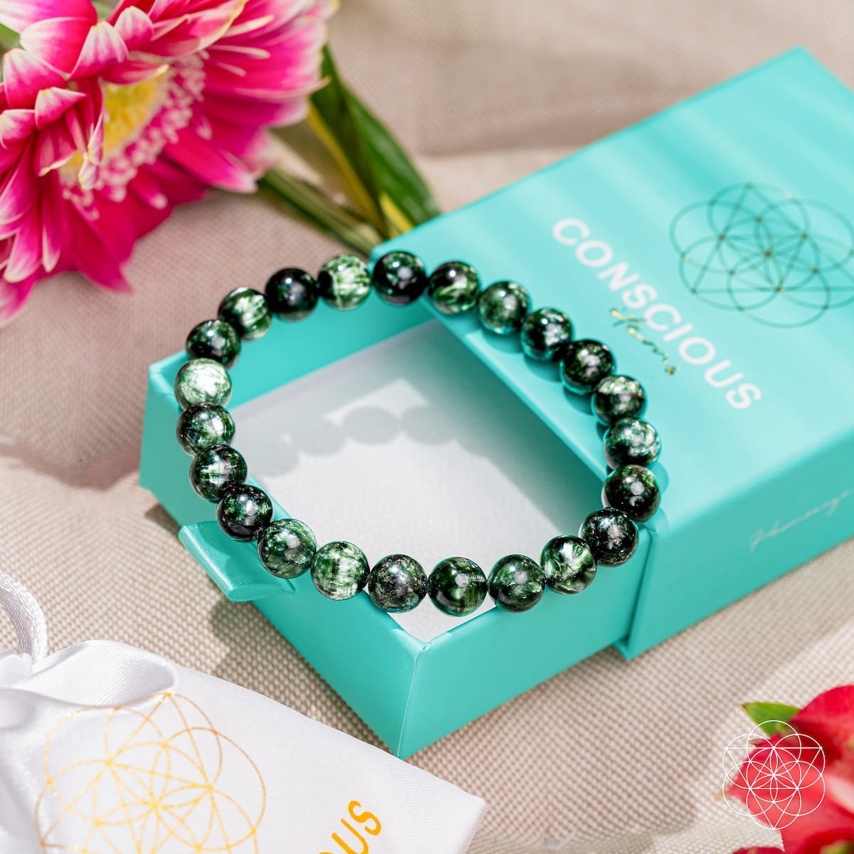 Angel Energy – Rare Seraphinite Bracelet of Transformation - Pileggi on the Square Salon Powered by Gatto Salon Group