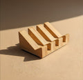 Angled Bamboo Soap Dish