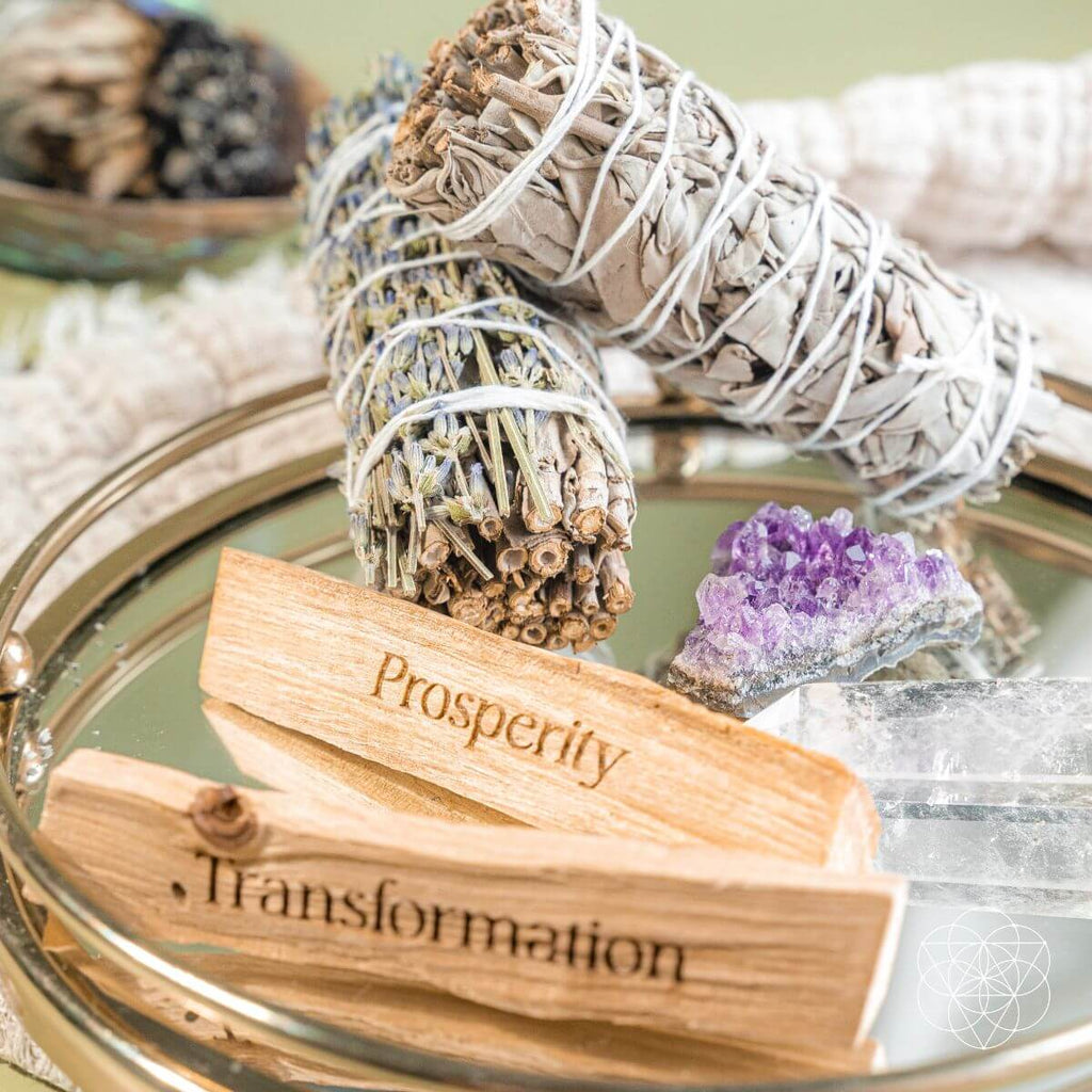 Attract Abundance - Premium Manifestation Smudge Kit (8 Pieces) - Pileggi on the Square Salon Powered by Gatto Salon Group