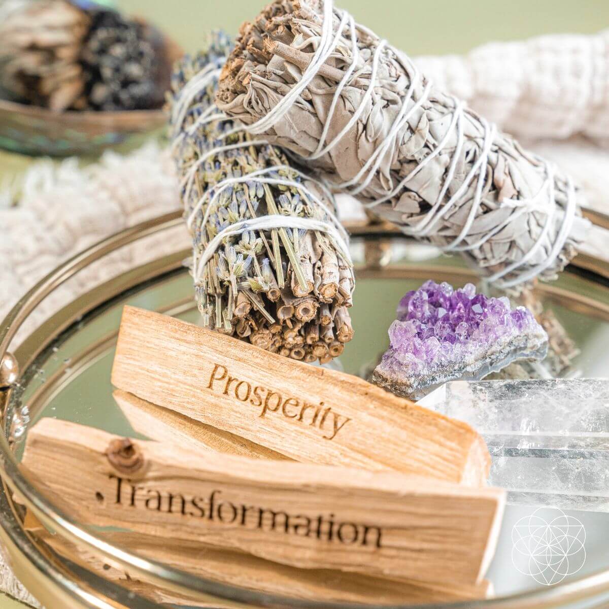 Attract Abundance - Premium Manifestation Smudge Kit (8 Pieces) - Pileggi on the Square Salon Powered by Gatto Salon Group
