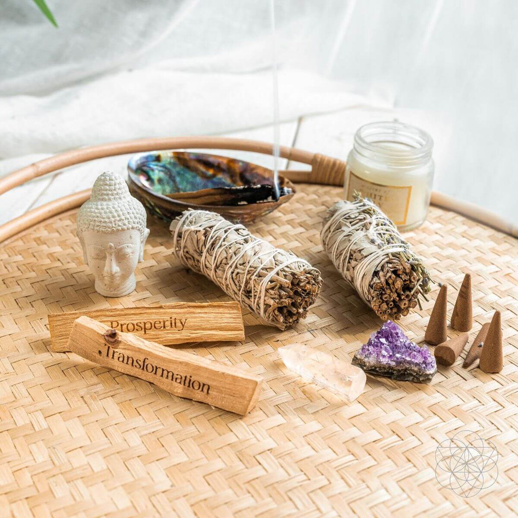 Attract Abundance - Premium Manifestation Smudge Kit (8 Pieces) - Pileggi on the Square Salon Powered by Gatto Salon Group