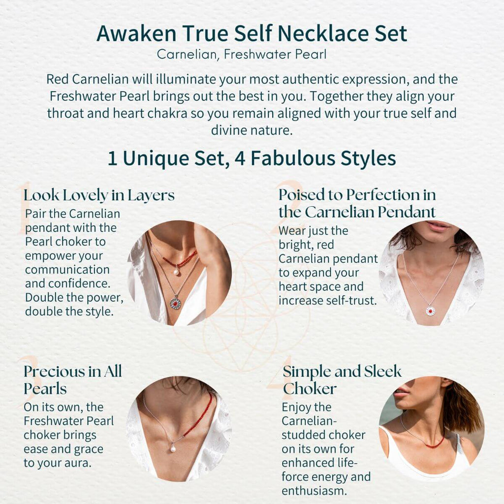 Awaken True Self Necklace Set﻿ - Pileggi on the Square Salon Powered by Gatto Salon Group