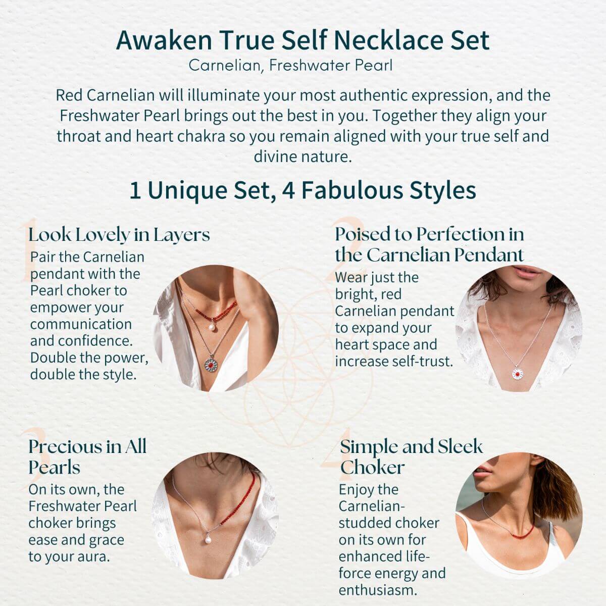 Awaken True Self Necklace Set﻿ - Pileggi on the Square Salon Powered by Gatto Salon Group