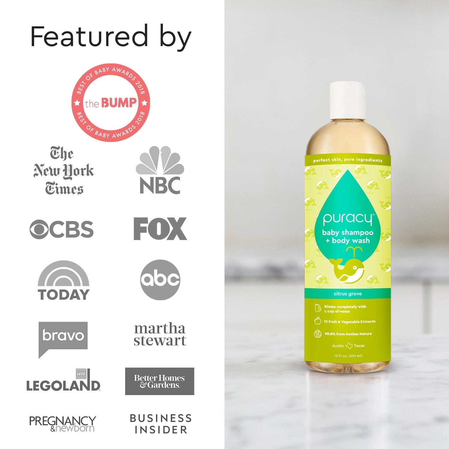 Baby Shampoo & Body Wash (Tear - Free) - Pileggi on the Square Salon Powered by Gatto Salon Group