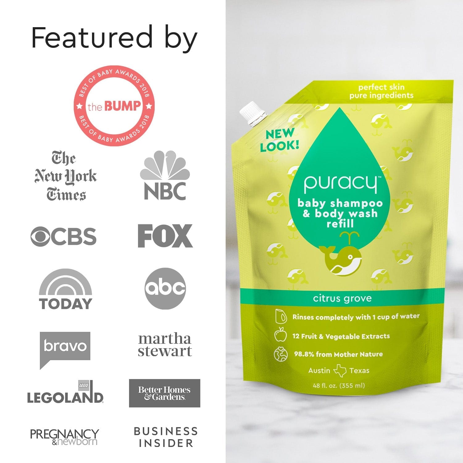 Baby Shampoo & Body Wash (Tear - Free) - Pileggi on the Square Salon Powered by Gatto Salon Group
