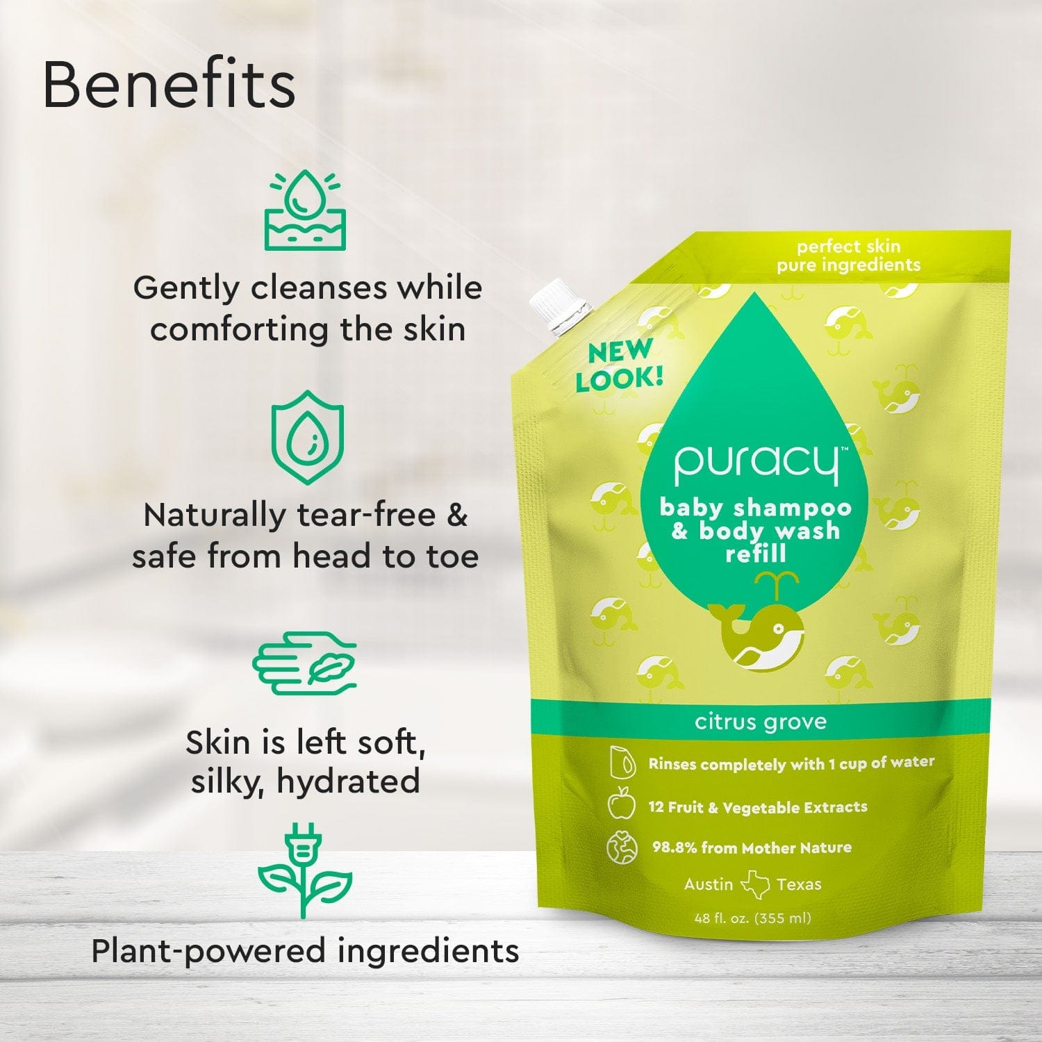 Baby Shampoo & Body Wash (Tear - Free) - Pileggi on the Square Salon Powered by Gatto Salon Group