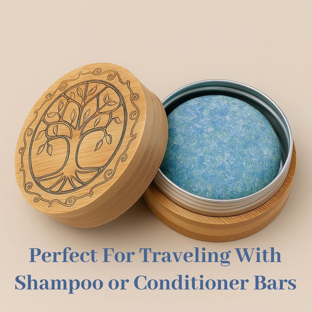 Bamboo Travel Tin for Zero Waste Bars & Tooth Tabs