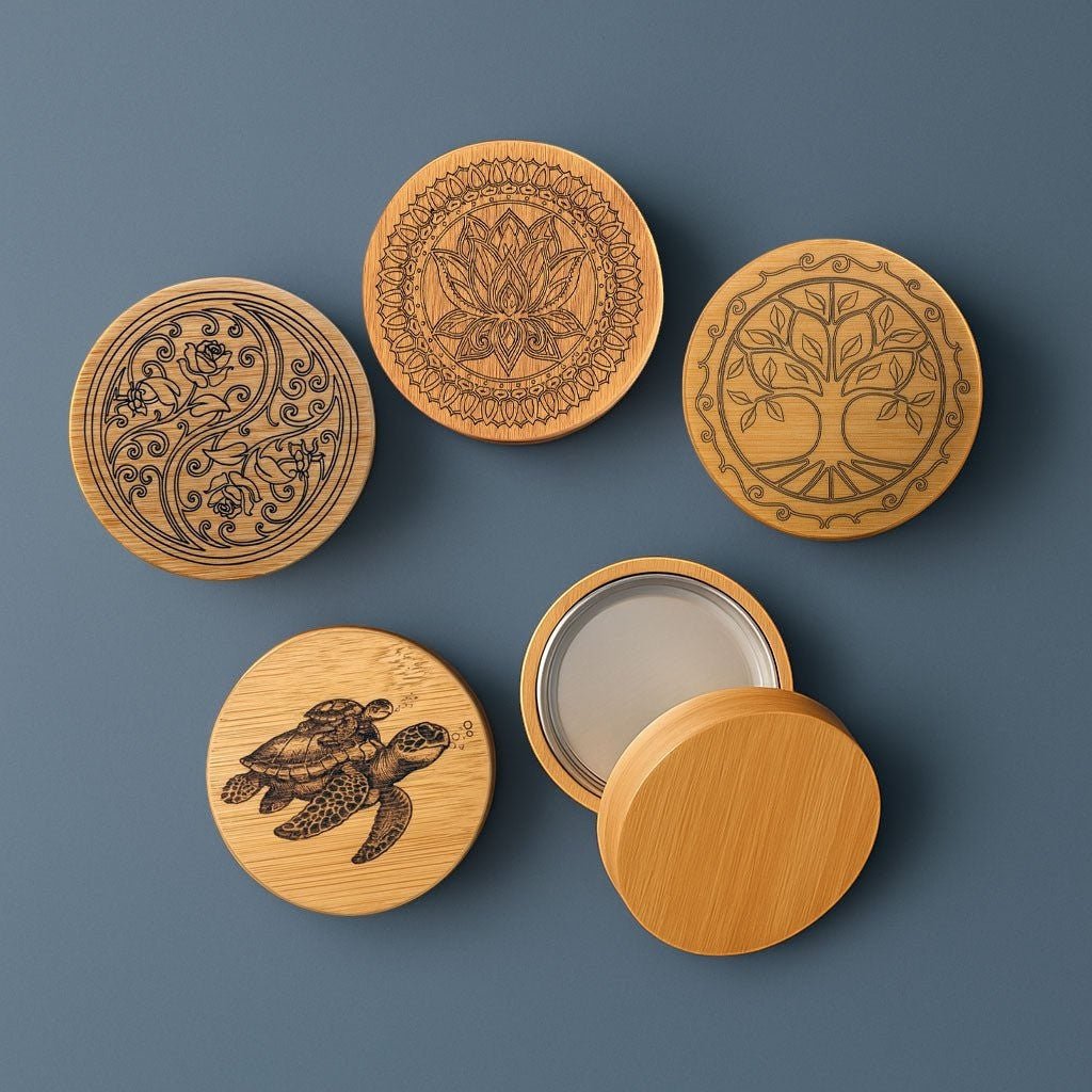 Bamboo Travel Tin for Zero Waste Bars & Tooth Tabs
