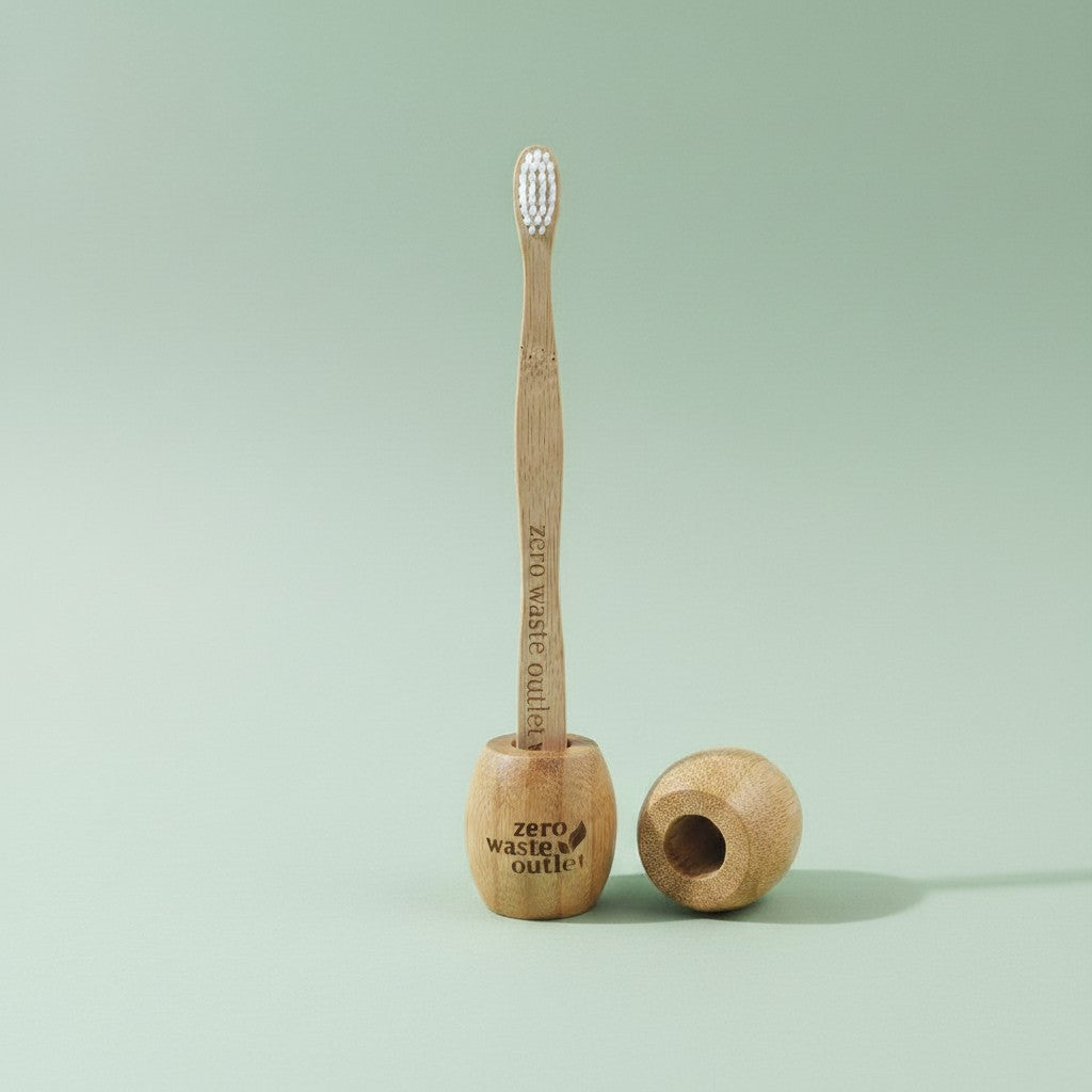 Bamboo Toothbrush Stand - single holder