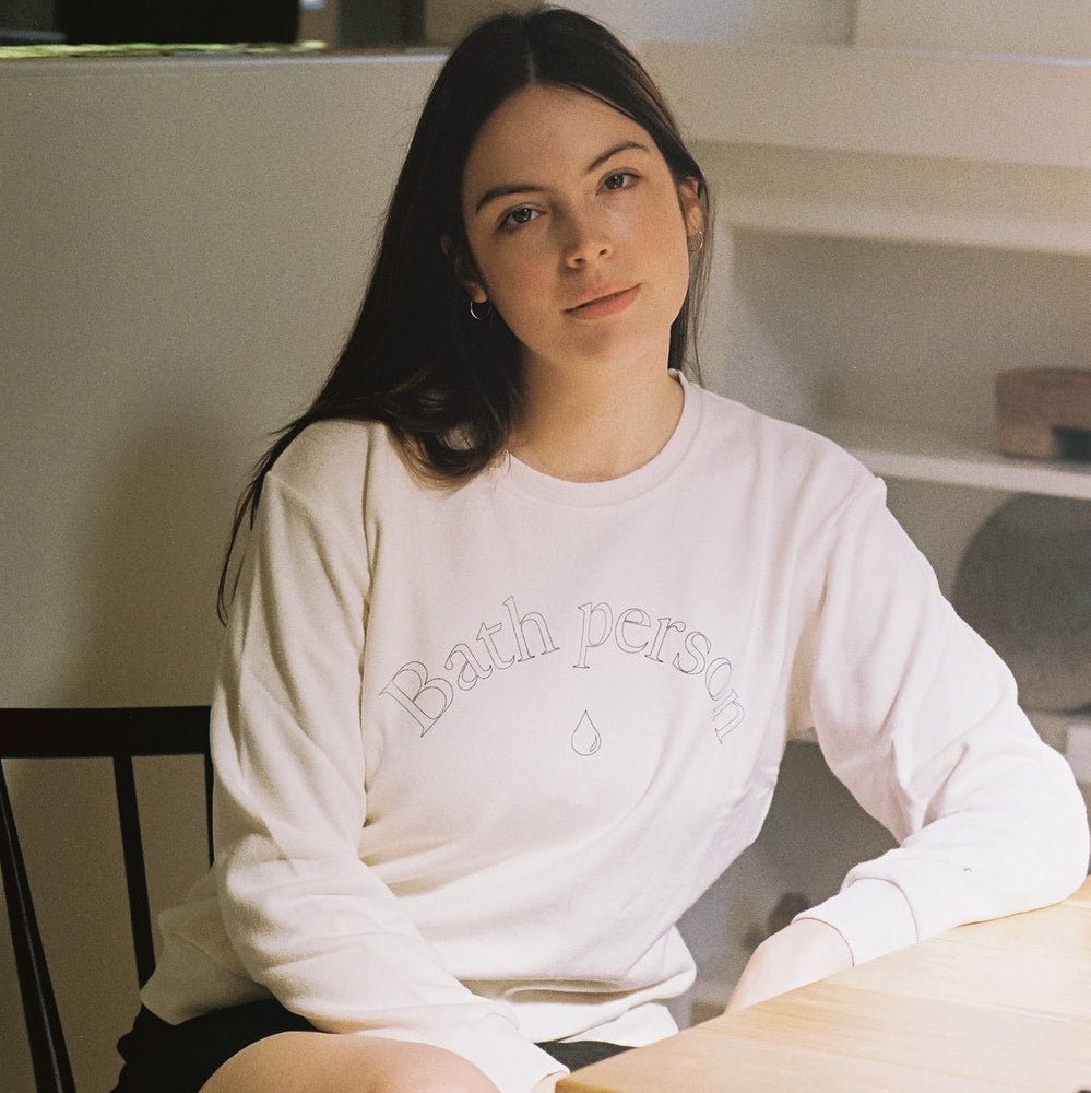 Bath Person Sweatshirt - Pileggi on the Square Salon Powered by Gatto Salon Group