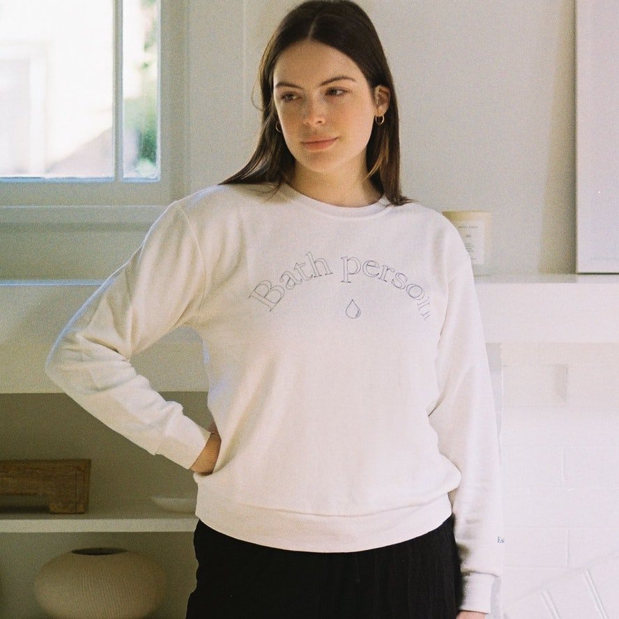 Bath Person Sweatshirt - Pileggi on the Square Salon Powered by Gatto Salon Group