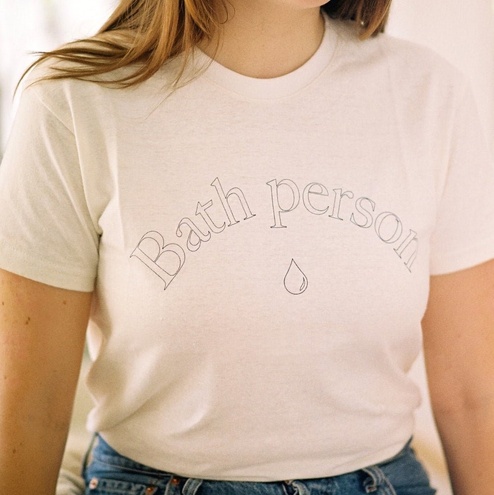 Bath Person Tee - Pileggi on the Square Salon Powered by Gatto Salon Group