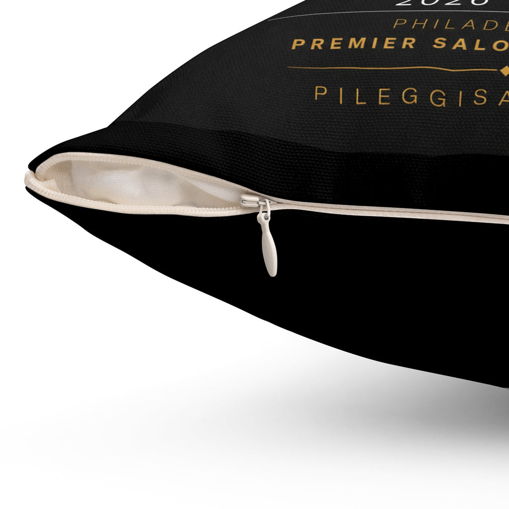 Best of Style Award Pillow — 'Pileggi on the Square' Decorative Throw Pillow - Pileggi on the Square Salon Powered by Gatto Salon Group