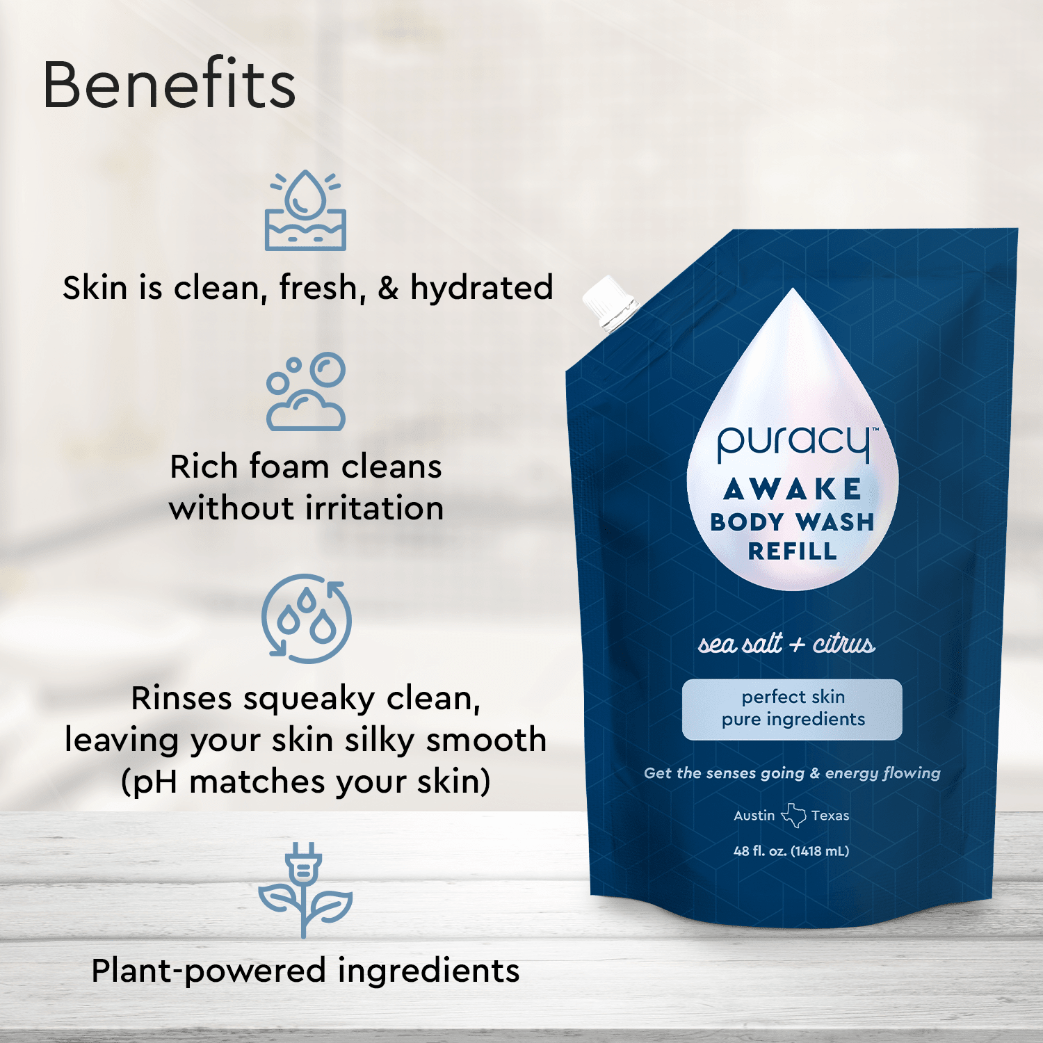 Body Wash (Acidified, PH Balanced) - Pileggi on the Square Salon Powered by Gatto Salon Group
