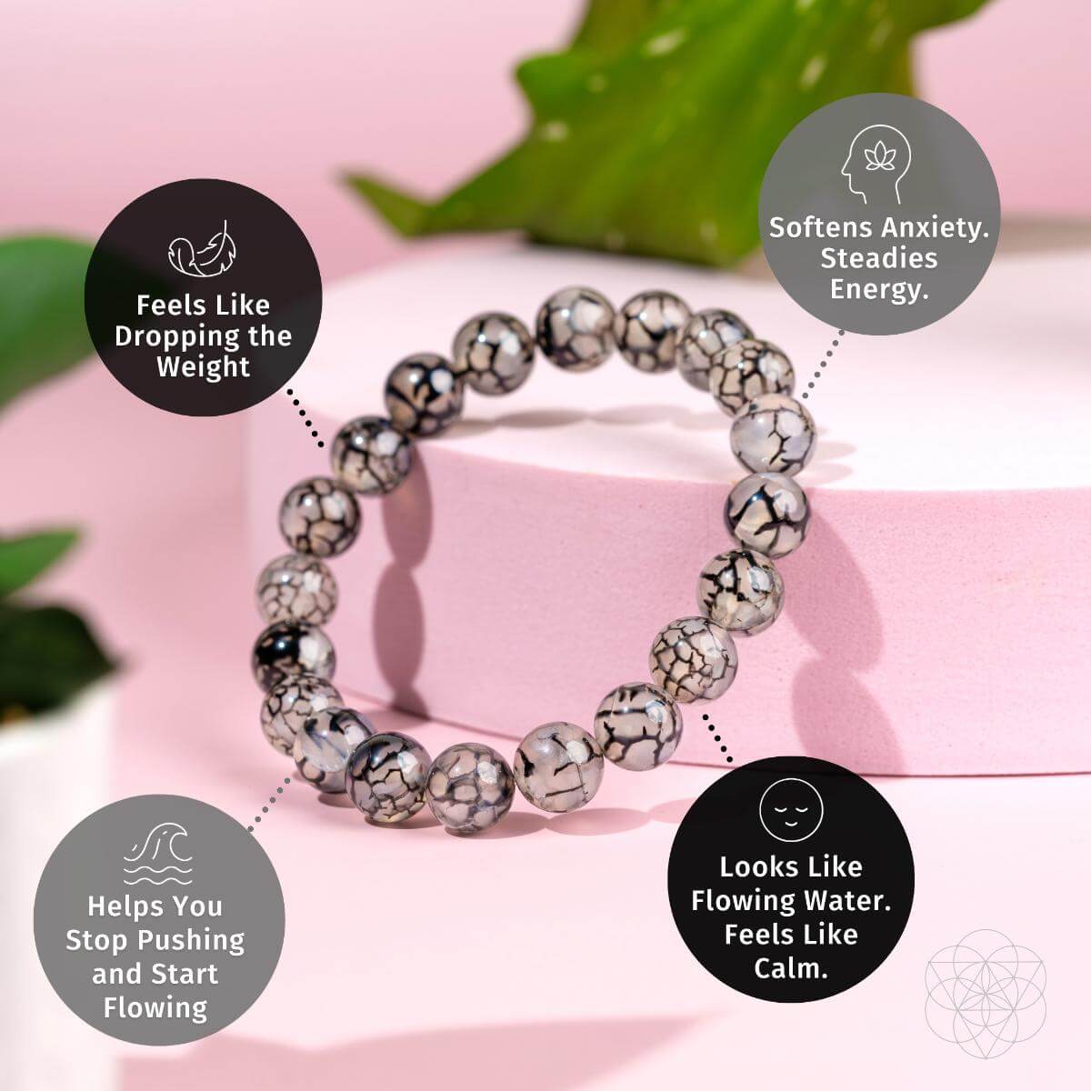 Calm in the Chaos - River Agate Bracelet - Pileggi on the Square Salon Powered by Gatto Salon Group