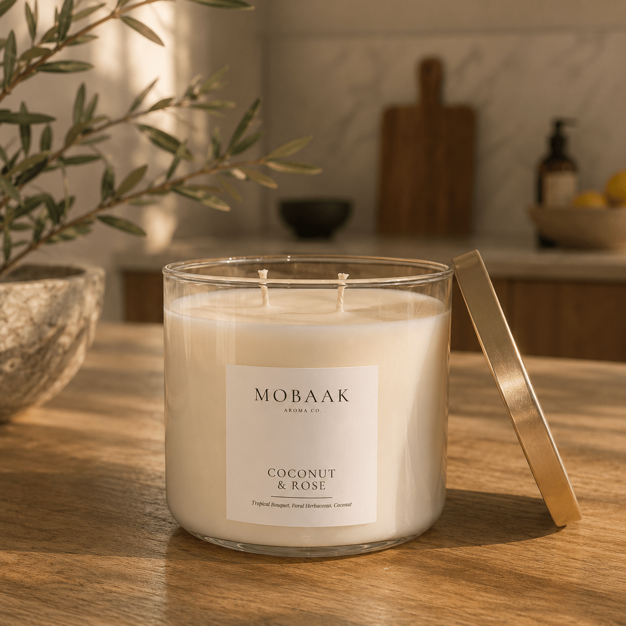 Coconut & Rose Candles - Pileggi on the Square Salon Powered by Gatto Salon Group