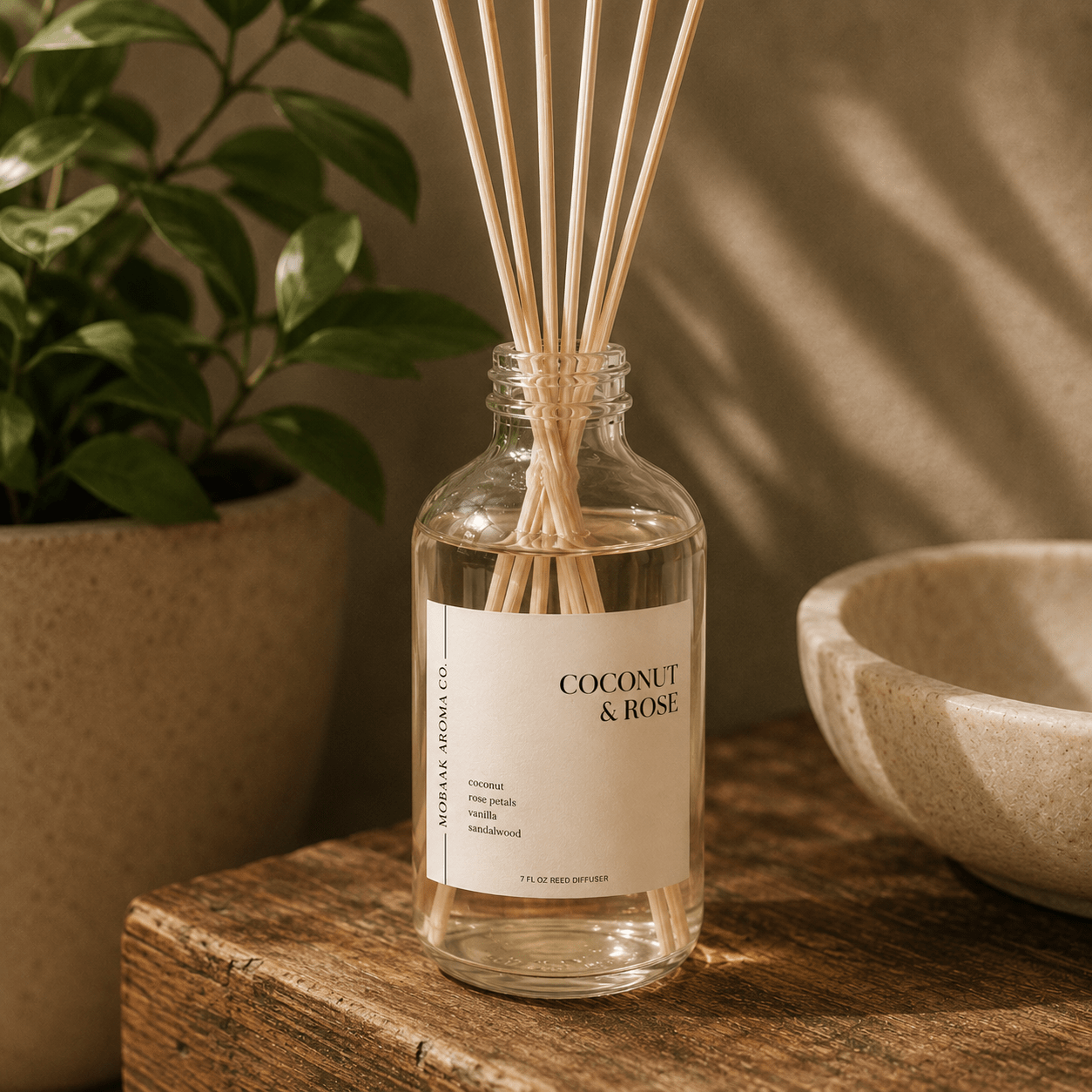Coconut & Rose Reed Diffuser - Pileggi on the Square Salon Powered by Gatto Salon Group
