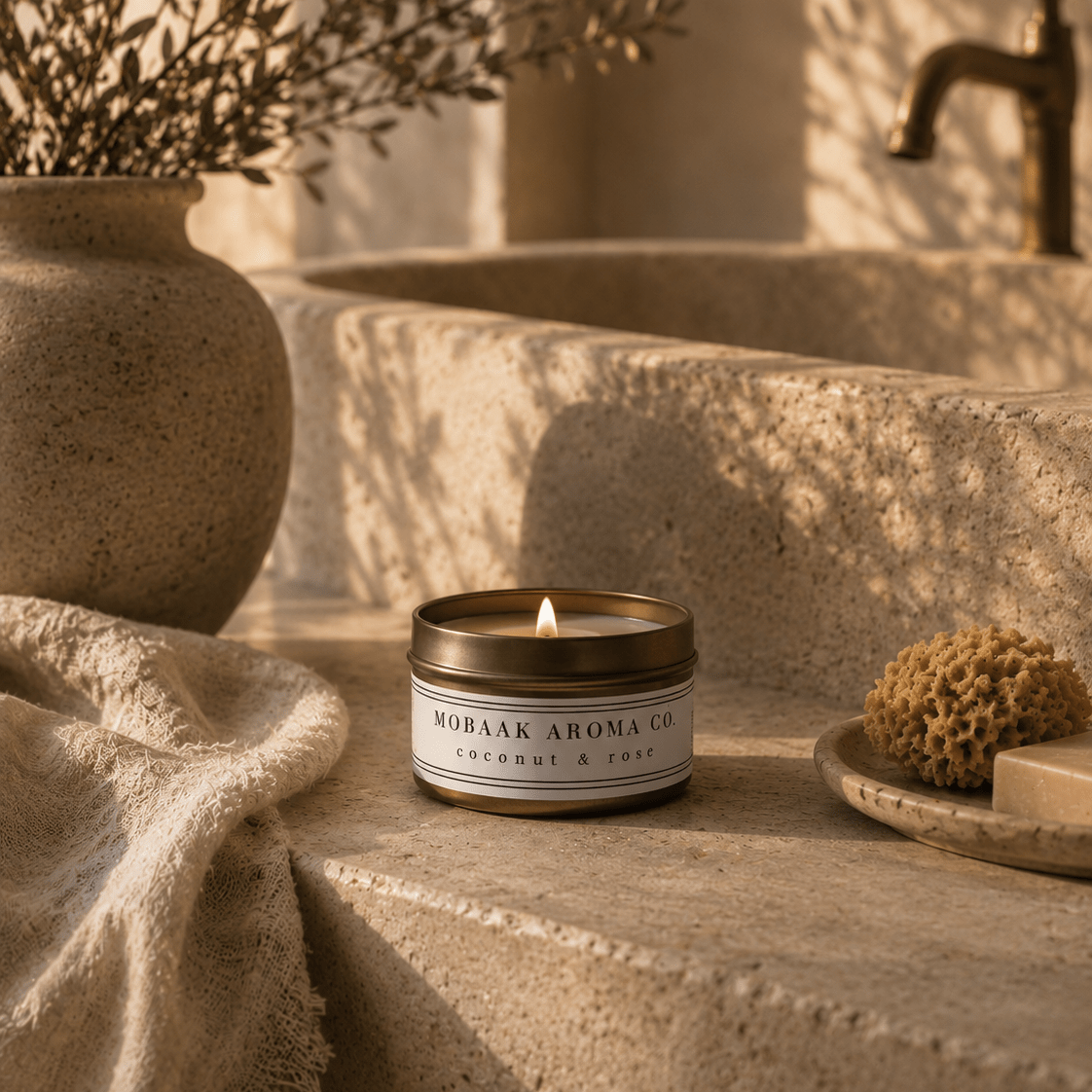 Coconut & Rose Travel Candle - Pileggi on the Square Salon Powered by Gatto Salon Group