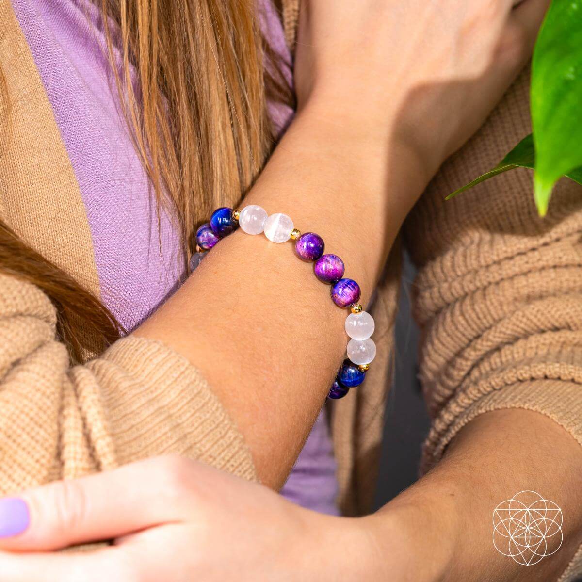 Cosmic Energy Amplifier - Galaxy Tiger’s Eye Bracelet - Pileggi on the Square Salon Powered by Gatto Salon Group