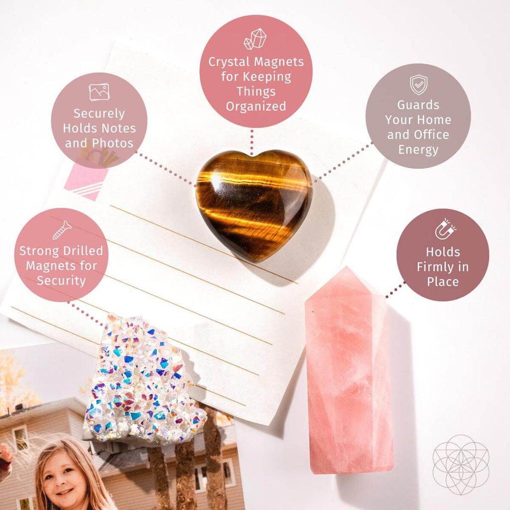 Crystal Fridge Magnets - Trio of Protection & Comfort - Pileggi on the Square Salon Powered by Gatto Salon Group