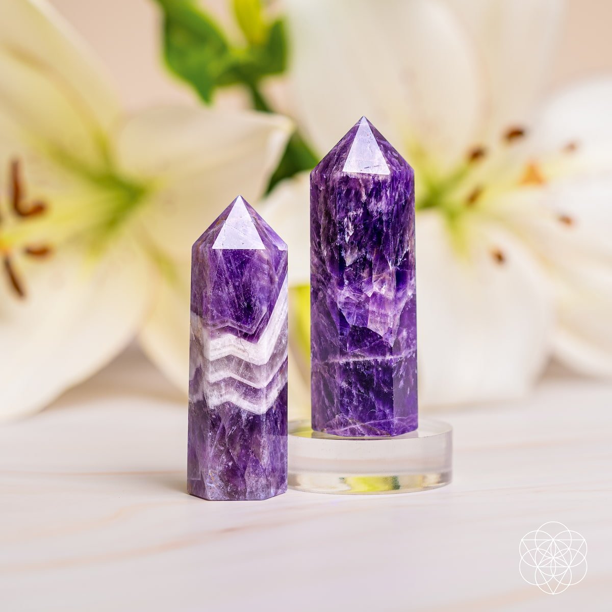 Cycle Breaker - Chevron Amethyst Point of Transformation - Pileggi on the Square Salon Powered by Gatto Salon Group