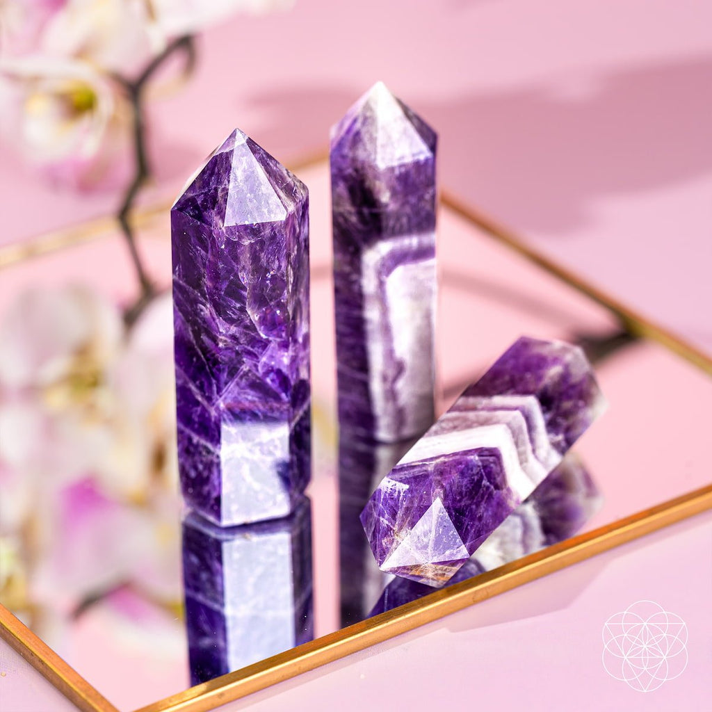 Cycle Breaker - Chevron Amethyst Point of Transformation - Pileggi on the Square Salon Powered by Gatto Salon Group