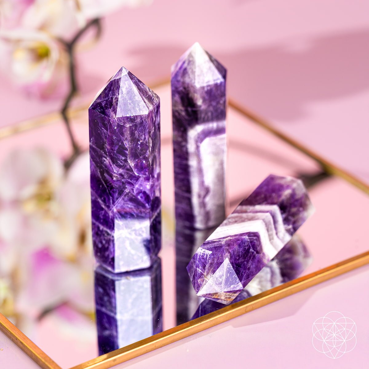 Cycle Breaker - Chevron Amethyst Point of Transformation - Pileggi on the Square Salon Powered by Gatto Salon Group