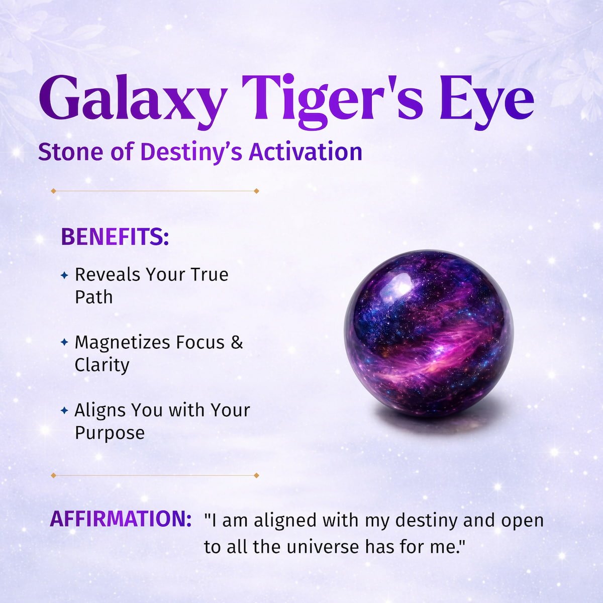 Destiny Activator - All - Galaxy Tiger’s Eye Bracelet | 6mm - Pileggi on the Square Salon Powered by Gatto Salon Group