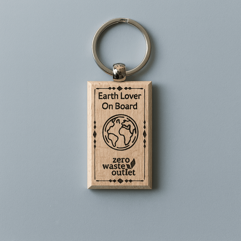 "Don't Forget Reusable Bags" Wooden Keychain - Pileggi on the Square Salon Powered by Gatto Salon Group