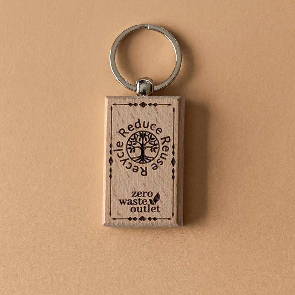 "Don't Forget Reusable Bags" Wooden Keychain - Pileggi on the Square Salon Powered by Gatto Salon Group